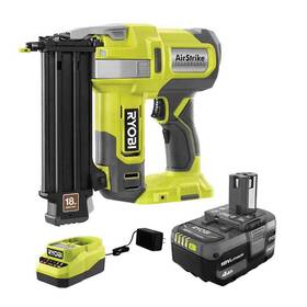 P321k1 Ryobi Hot One 18v 18-gauge Cordless Airstrike Brad Nailer 4.0 Ah Battery Charger