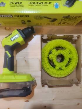 P4510k Ryobi One 18v Cordless Vortex Power Scrubber Kit - New Ob Tool Only
