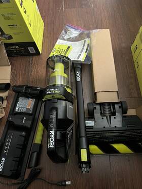 Pblsv717b Ryobi One Hp 18v Brushless Bagless Cordless Mesh Filter Pet Stick Vac Dual-roller Bar