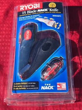 Rnkmp1 Ryobi 15 Blade Nack Knife Quick Change Utility With Refill Pack