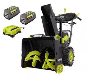 Ry408150vnm Ryobi 40v Hp Brushless Whisper Series 22 Inch 2-stage Cordless Electric Self-propelled Sno