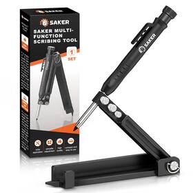 Sak-1 Saker Multi-function Scribing Tool- Construction Pencil- Aluminum Alloy Scrib