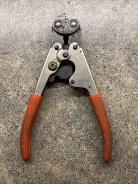 3157095 Sargent Vtg Lineman Bell System Inch G Ratcheting Crimping Mfd Tool By Co. Usa