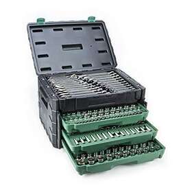 Sata 891645136017 213piece 1/4inch 3/8inch 1/2inch Drive Three Drawer Mechanics Tool Set With 72t