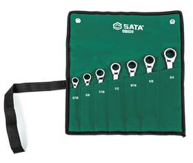 St08020 Sata 7 Piece Sae Double Ratcheting Wrench Set -