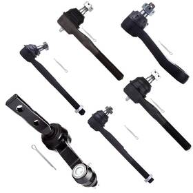 810186-551 Scitoo 6pcs Set Suspension Kit Tie Rod Ends Idler Arm Pitman For Ford Exp