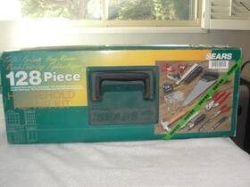 930337 Sears 128 Piece Household Repair Kit Vintage Model