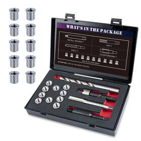 8-16-0.520 Sennmonn Smts-3/8-16-0.520 3/8-16 Sae Thread Repair Kit With Insert Hss Drill Tap Counterbore Install