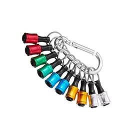 Sf-us-041 Seonfook 10pcs Drill Bit Extension Bar Aluminum Alloy Screwdriver Bits Holder Keycha Inch