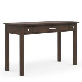 Axcava008-fb Simpli Home Avalon Writing Office Desk Farmhouse Brown