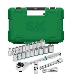 Sk01508 Sk Tools 23 Piece 1/2 160p Mechanic Tool Set - 1pk