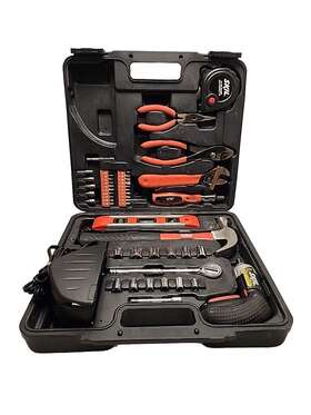 Skill 764690659701 Home Repair Tool Set 51 Pieces Household With Power Screwdriver
