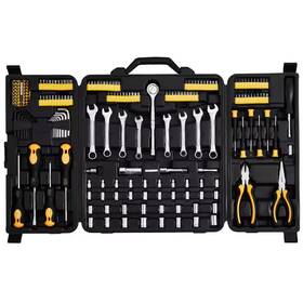 Skyshalo 445028842837 Mechanics Tool Set 221-piece 1/4 Inch And 3/8 Drive Sockets Sae Metric