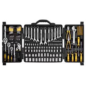 Skyshalo 726084967205 207-piece Mechanics Tool Set 1/4 Inch 3/8 1/2 Drive Sockets Sae And Met