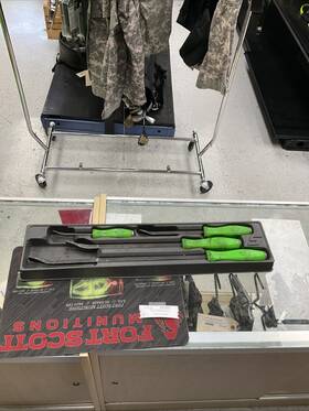Spbs704a Snap-on 232253 Four Piece Pry Bar Set Green Handle