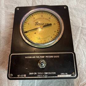 Mt425 Snap-on Vintage 1940s Tools Vacuum And Fuel Pressure Tester