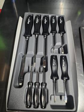Sdddpbx100 Snap-on 10 Pc Combination Screwdriver And Magnetic Pocket Prybar Set Black Sdddpb
