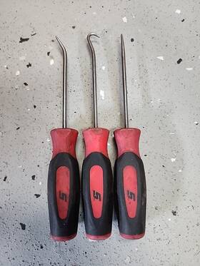 Sg3ash45c Snap-on Sg3ash90c Tools Red Soft Grip Hook Pick Sg3ashc Set Of 4