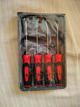 Sgasa204cr Snap-on Sgasa204cg 4pc Soft Grip Awl Hook And Pick Set Read