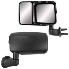 Snap & Zap 759746807403 Clip-on Towing Mirror Set For 2007-2017 Jeep Wrangler And 2018 Jk