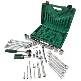 D0102h55pu6 Sourcemost 61-piece Mechanics Tool Set 1/2 Inch And 1/4 Socket - Including Ratchet