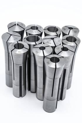 Sp1stopmall 722704103855 12pcs R8 Collet Set-65mn Material 1/8-3/4 By 1/16 Plus 7/8 Set