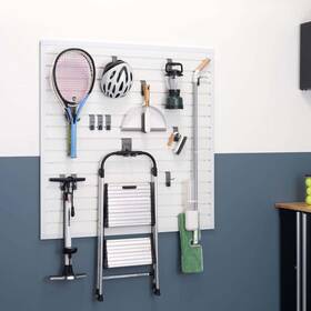 1852288 Spartans Trinity 16 Sq Ft Modular Slatwall 13-piece White Accessory Set-get Free Shipping