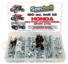 H400ex120 Specbolt Fasteners 120pc Bolt Kit For Maintenance And Restoration Fits Honda 400ex 250ex