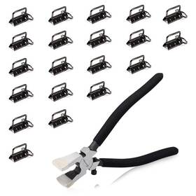 Speedwox 764595462222 Glass Breaking Pliers With 1.25 Inch Key Fob Hardware Antique Black 20 Pcs