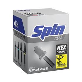 F4000 Spin 095247182183 4-piece Drill Bit Flaring Set 1/4 3/8 1/2 5/8-inch