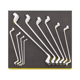 96830166 Stahlwille 10-piece Double Ended Ring Spanner Set Tcs20/10 Chrome Plated Fini