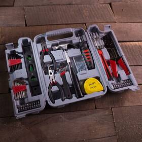 M556026 Stalwart 130-piece Tool Set - Kit With Hammer Wrenches Screwdriver Pliers And