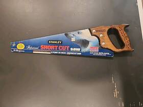 15-335 Stanley Vintage 20 Inch Short Cut Wood Hand Saw Usa Made