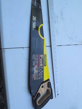 20-047 Stanley 20-inch Blade Length X 12 Points Per Inch Fatmax Saw New Free Shi