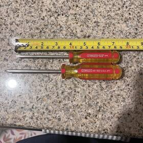 65-321-1pt Stanley 65-322-2pt Vtg Set Of 2 Phillips Screwdrivers And Made In Usa