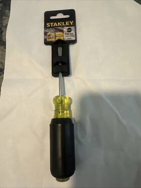 66-096 Stanley #66-096 Electricians Screwdriver 3/16 Inch X 3 Round Shank- Flat Tip