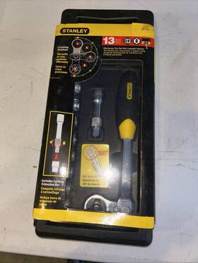 Stanley 85-494 Sae 13 Piece Tool Set With Indexible Ratchet