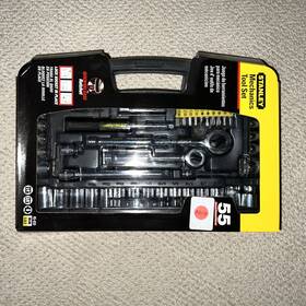 85-835 Stanley Mechanics Tool Set 55 Pieces 1/4 Inch 3/8 With Quick Release Ratche
