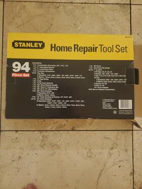 90-003...nib Stanley 90-003 94 Piece Home Repair Tool Set