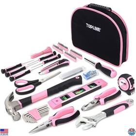 B08jlvd9n8 Stanley 208-piece Pink Tool Kit For Women Small Tools Set With Pouch Home Use