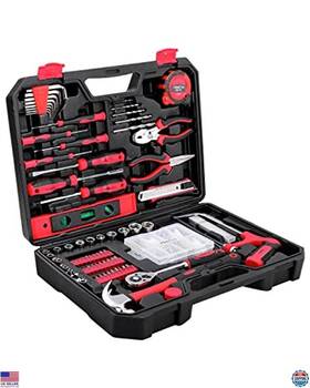 B0bf4jfyk8 Stanley 226-piece Home And Auto Repair Tool Kit - Diy Handyman Essential Set