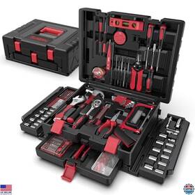 B0cnsrkqyk Stanley 379-piece Portable Home Tool Kit With Drawer - Complete Repair Set For Diyers