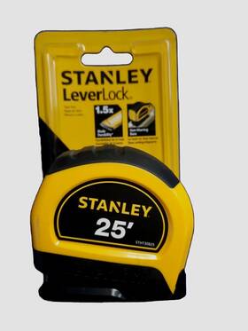 Stn30825 Stanley Tools 25ft Leverlock 1 Inch Tape Measure New