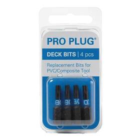 Starborn Industries 099385120045 Plug Tool For Pvc And Composite Bits - 4 Pack Deck