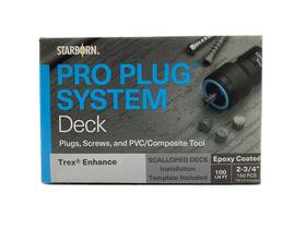 Pxdc633s275 Starborn Industries Pro Plug System For Trex Foggy Wharf Decking 100 Lin Ft With Epox