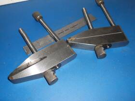 No.161-d Starrett Two Vintage L.s. No.161- D 4 Inch Parallel Clamp Made In The Usa