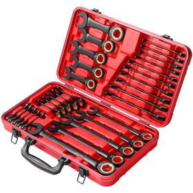 120t Starwork 711115960559 True Mechanic 30-piece Sae&metric Ratcheting Wrench Set Gift Series W