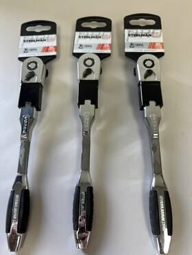 78623 Steelman Lot Of 3 Pro 8 Inch 90 Tooth 1/4 Ratchet Cobra Series New Ship Free