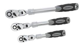 96753 Steelman Pro 72-tooth Extendable Flex-head Ratchet Tool Set 3-piece 1/4 3/