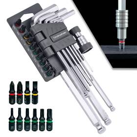 Sw2-02-008 Steinwhale 20in1 Metric Allen Wrench Set S2 Steel Hex Key With Bit A